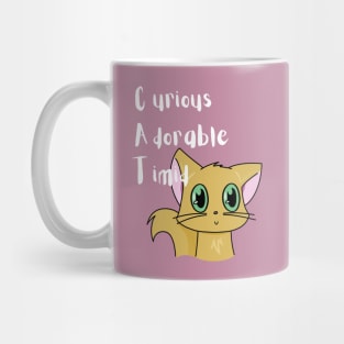 Curious, Adorable, Timid Cat Personality Mug